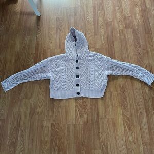 American Eagle - Pink Knitted Crop Sweater